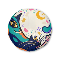 Crescent Cat Cozy Floor Pillow