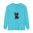 Cute Kitten with Blue Eyes Long Sleeve T-Shirt Alt Text 7