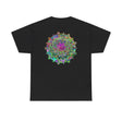 High-quality unisex tee featuring an intricate and colorful mandala design