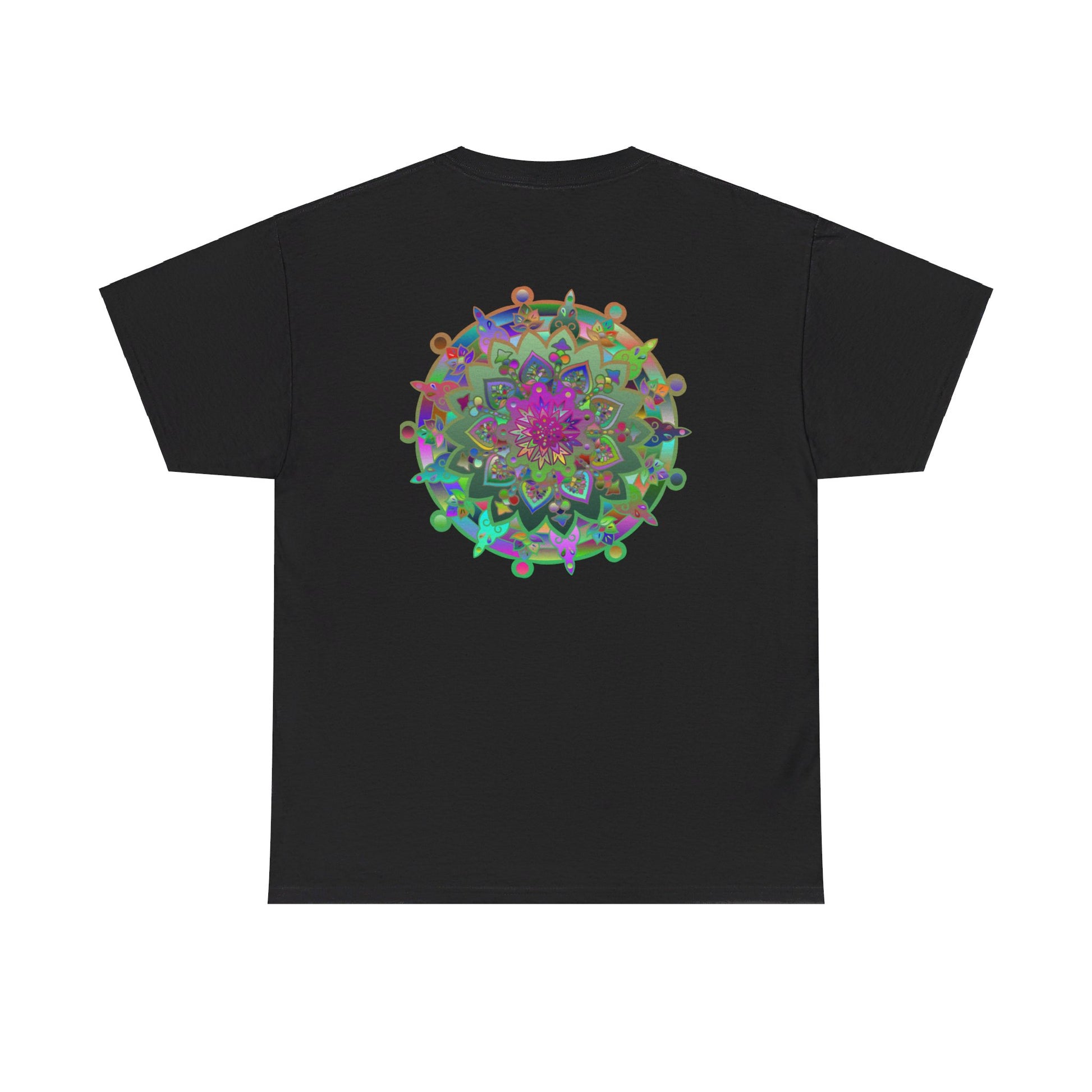 High-quality unisex tee featuring an intricate and colorful mandala design