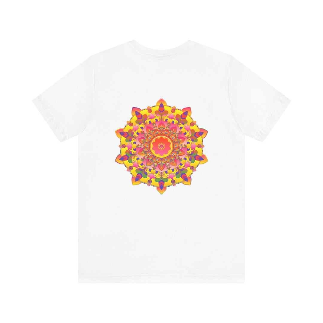 Vibrant Mandala Tee featuring intricate spiritual design promoting inner peace and harmony for a balanced and enlightened lifestyle