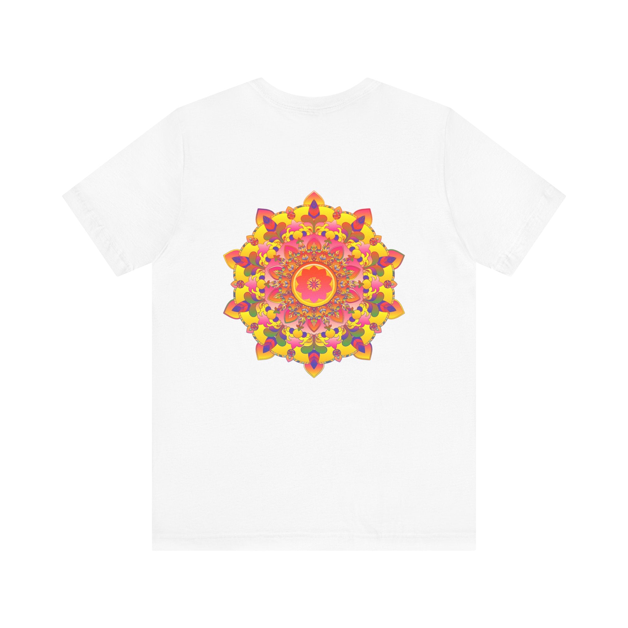 Vibrant Mandala Tee featuring intricate spiritual design promoting inner peace and harmony for a balanced and enlightened lifestyle