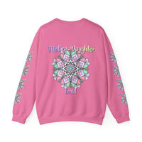 Handmade Mandalas Unisex Crewneck Sweatshirt with Detailed and Intricate Patterns