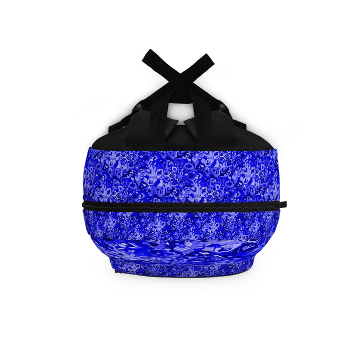 Blauer Rucksack mit Mandala-Design für stylische Alltagsabenteuer