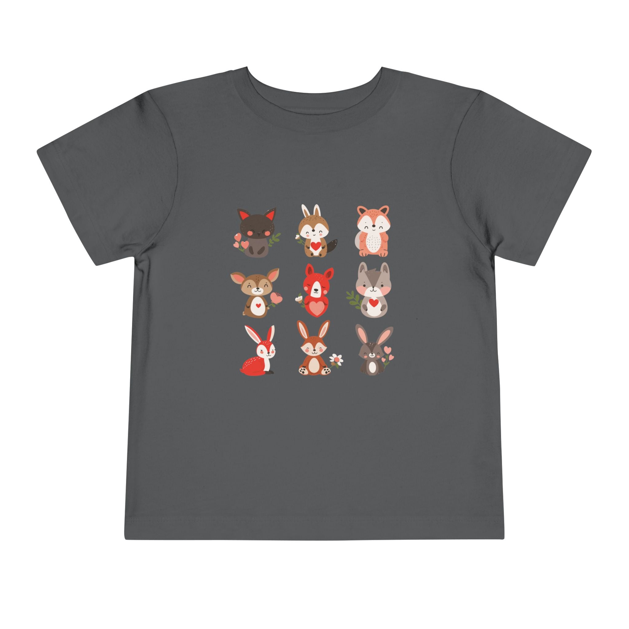 Animal Love Kleinkind T-Shirt, süße Cartoon Tiere T-Shirt für Kinder 