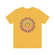 Vibrant Mandala Tee featuring intricate design symbolizing peace, harmony, and spirituality