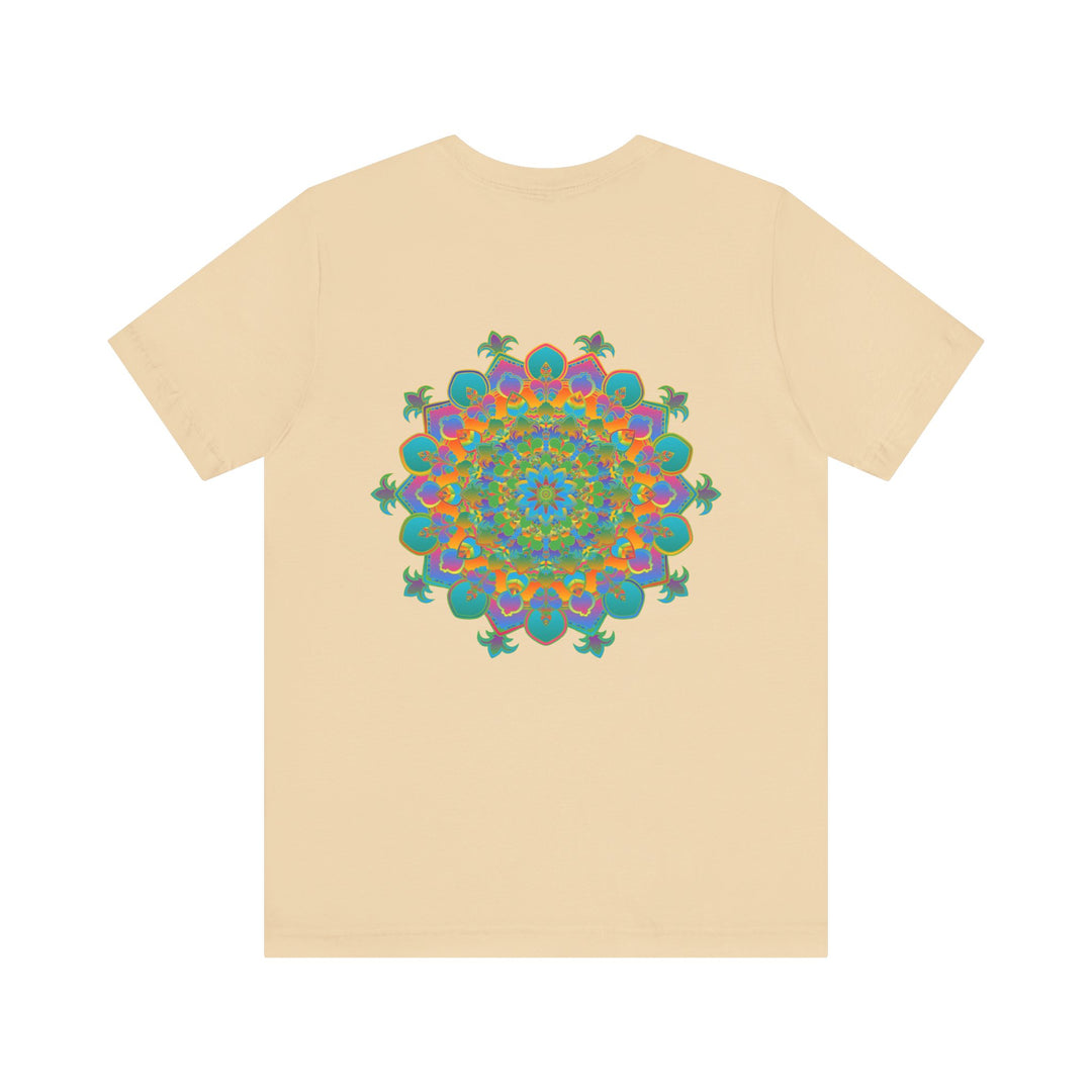 Vibrant Mandala Tee - Spiritual Peace & Harmony: A colorful, intricate mandala design representing balance, tranquility, and spiritual connection, perfect for promoting inner peace and harmony