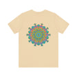 Vibrant Mandala Tee - Spiritual Peace & Harmony: A colorful, intricate mandala design representing balance, tranquility, and spiritual connection, perfect for promoting inner peace and harmony