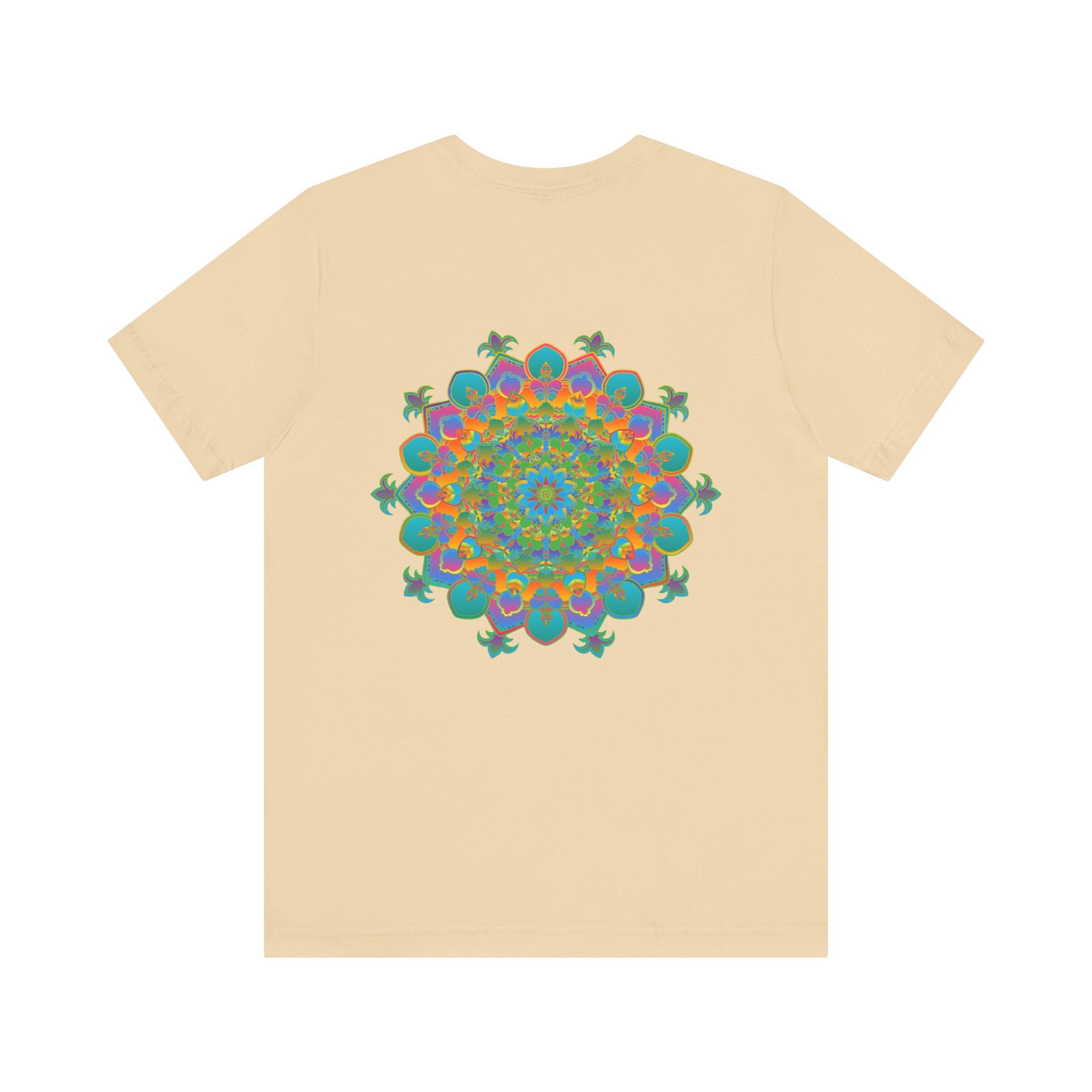 Vibrant Mandala Tee - Spiritual Peace & Harmony: A colorful, intricate mandala design representing balance, tranquility, and spiritual connection, perfect for promoting inner peace and harmony