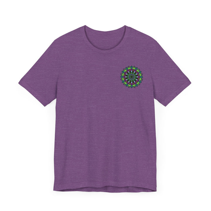 Colorful Mandala Peace Tee featuring intricate spiritual design for harmonious vibes