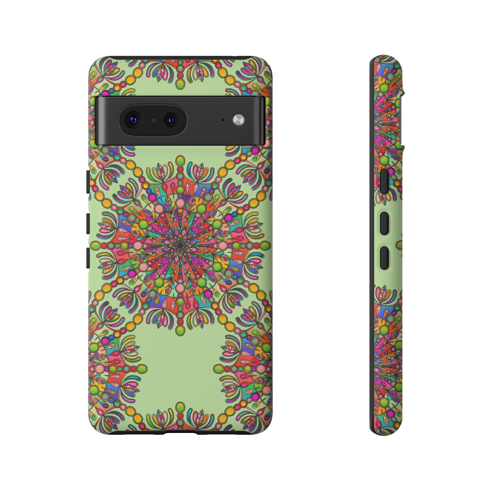 Vibrant Mandala iPhone & Google Pixel Case | Tough Cases