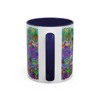 Durable ceramic mug featuring a beautiful and colorful mandala design