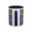 Durable ceramic mug featuring a beautiful and colorful mandala design