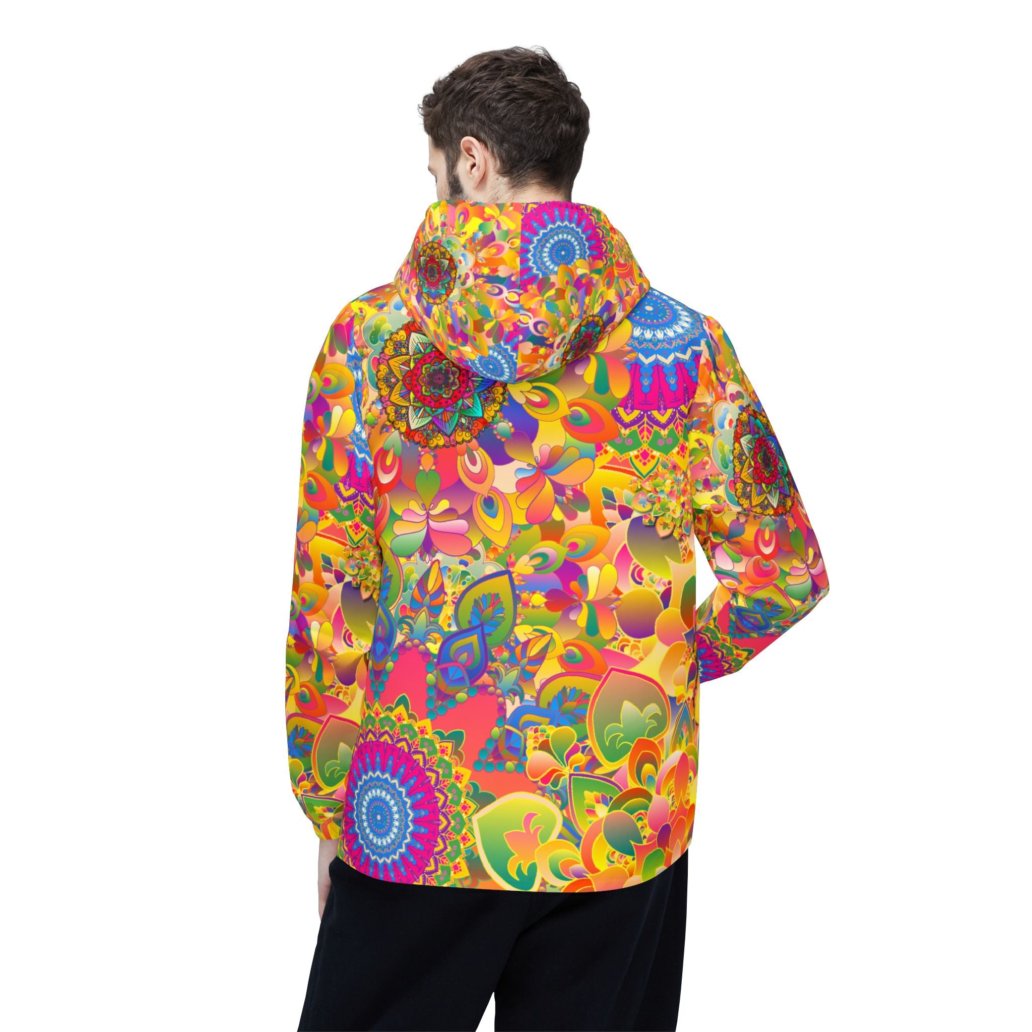 Psychedelic Floral Mandala Windbreaker Jacket