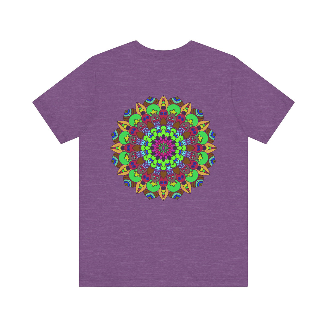 Vibrant Mandala T-Shirt featuring a colorful and intricate design that promotes peace and harmony, perfect for expressing your unique style and positive energy