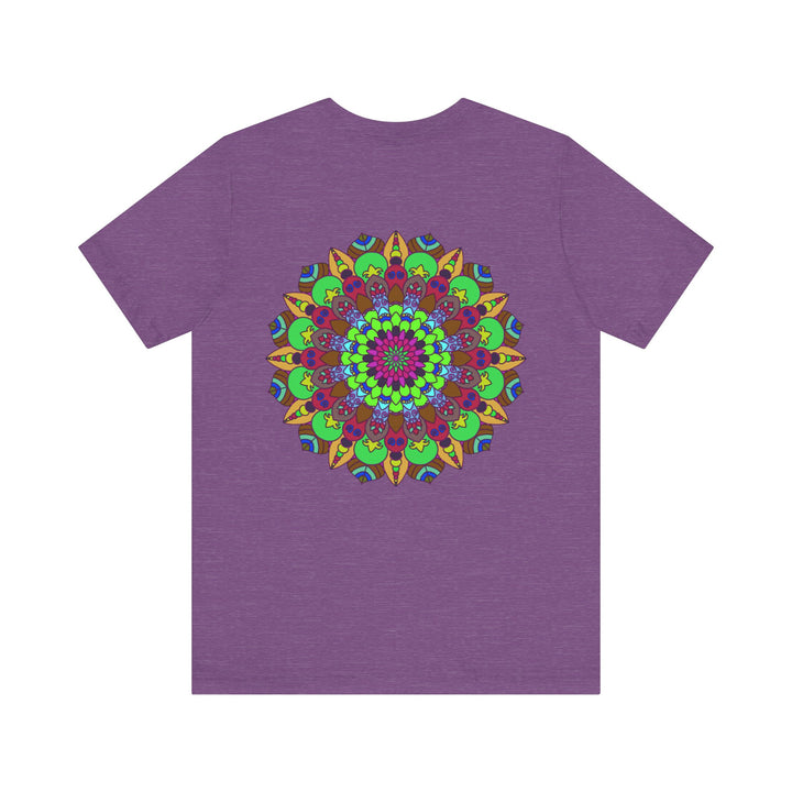 Vibrant Mandala T-Shirt featuring a colorful and intricate design that promotes peace and harmony, perfect for expressing your unique style and positive energy