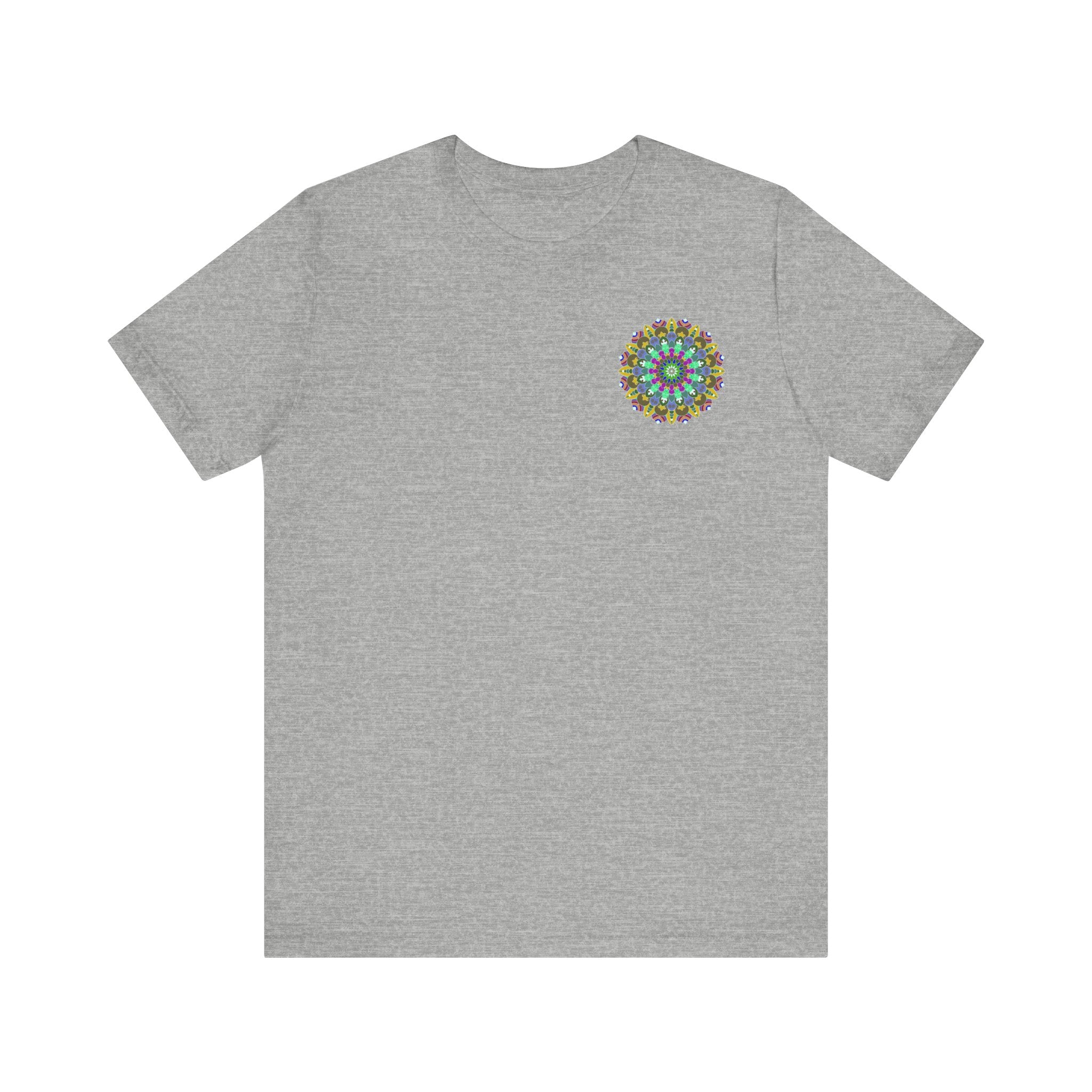 Vibrant Mandala Tee featuring intricate design symbolizing spiritual peace & harmony