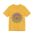 Vibrant Mandala Tee featuring an intricate and colorful design for a bohemian, free-spirited look