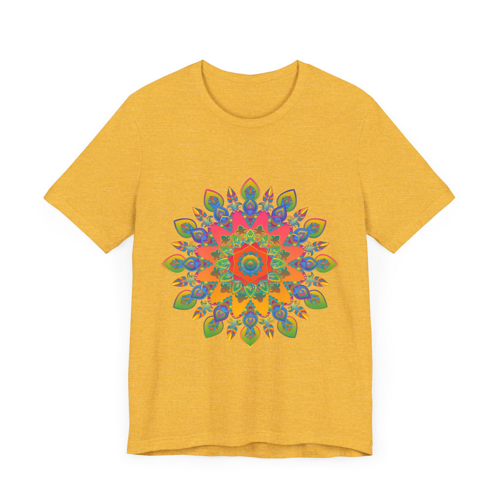 Vibrant Mandala Tee featuring an intricate and colorful design for a bohemian, free-spirited look