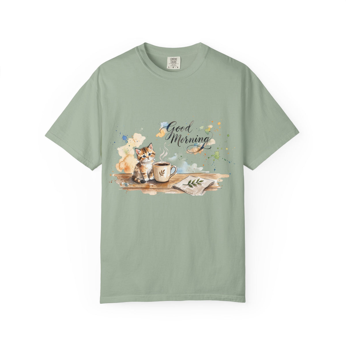 Good Morning Cat T-Shirt | Ultra-Soft Cotton Graphic Tee