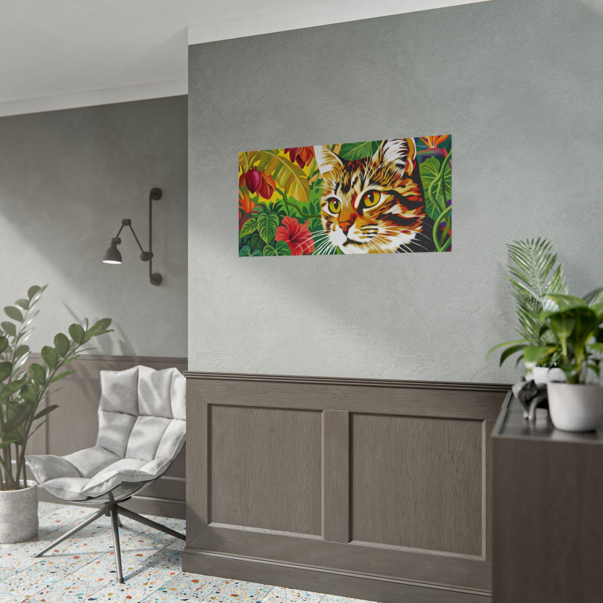 Cat Jungle Poster - Horizontal