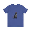 Black Cat Mystery - T-Shirt: A black t-shirt featuring a mysterious black cat design