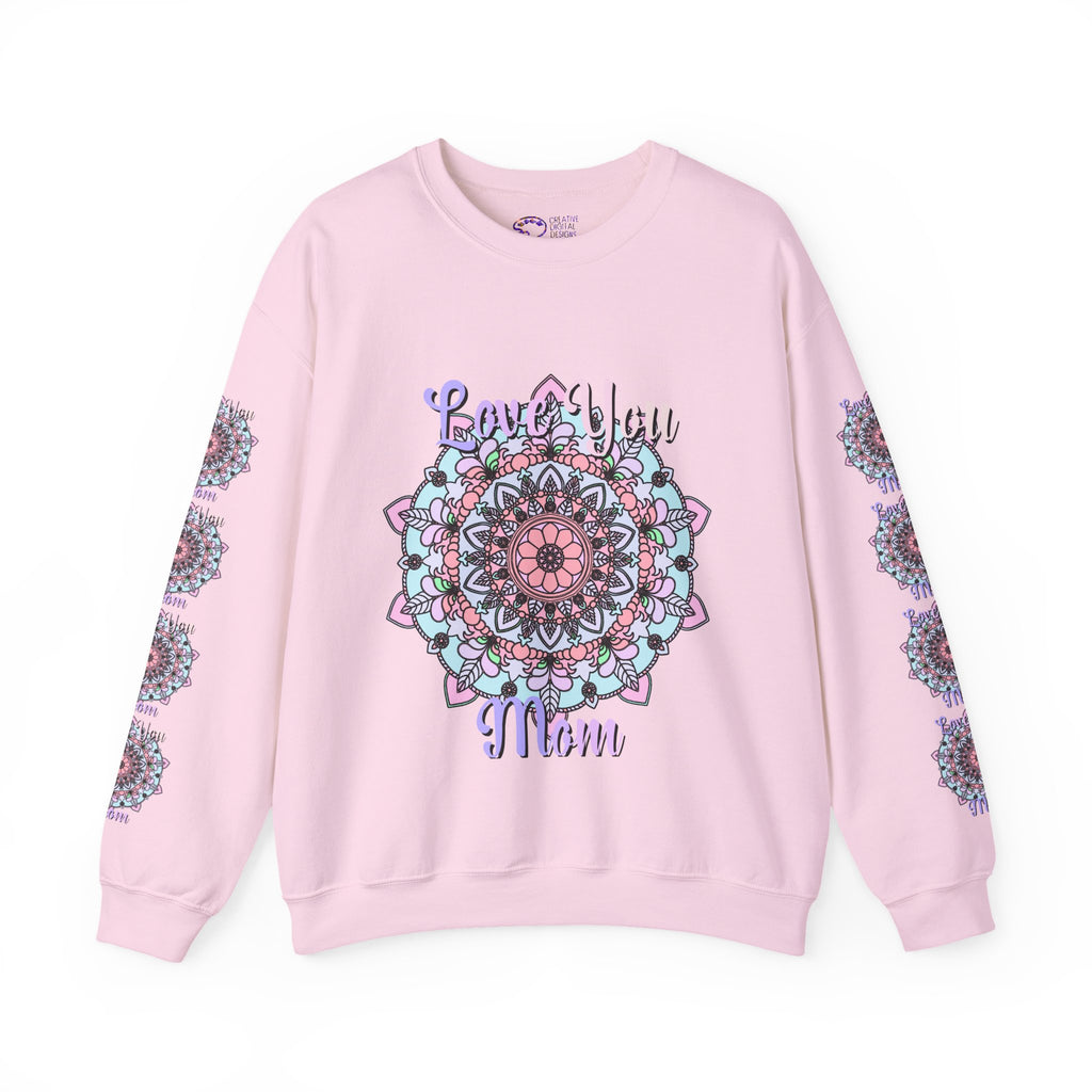 Felpa Mandala per la Mamma con Design Accorato dai Toni Tenui