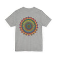 Vibrant Mandala Tee featuring intricate design for spiritual peace and harmony
