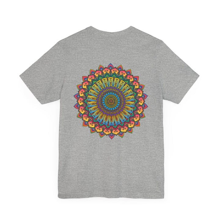 Vibrant Mandala Tee featuring intricate design for spiritual peace and harmony