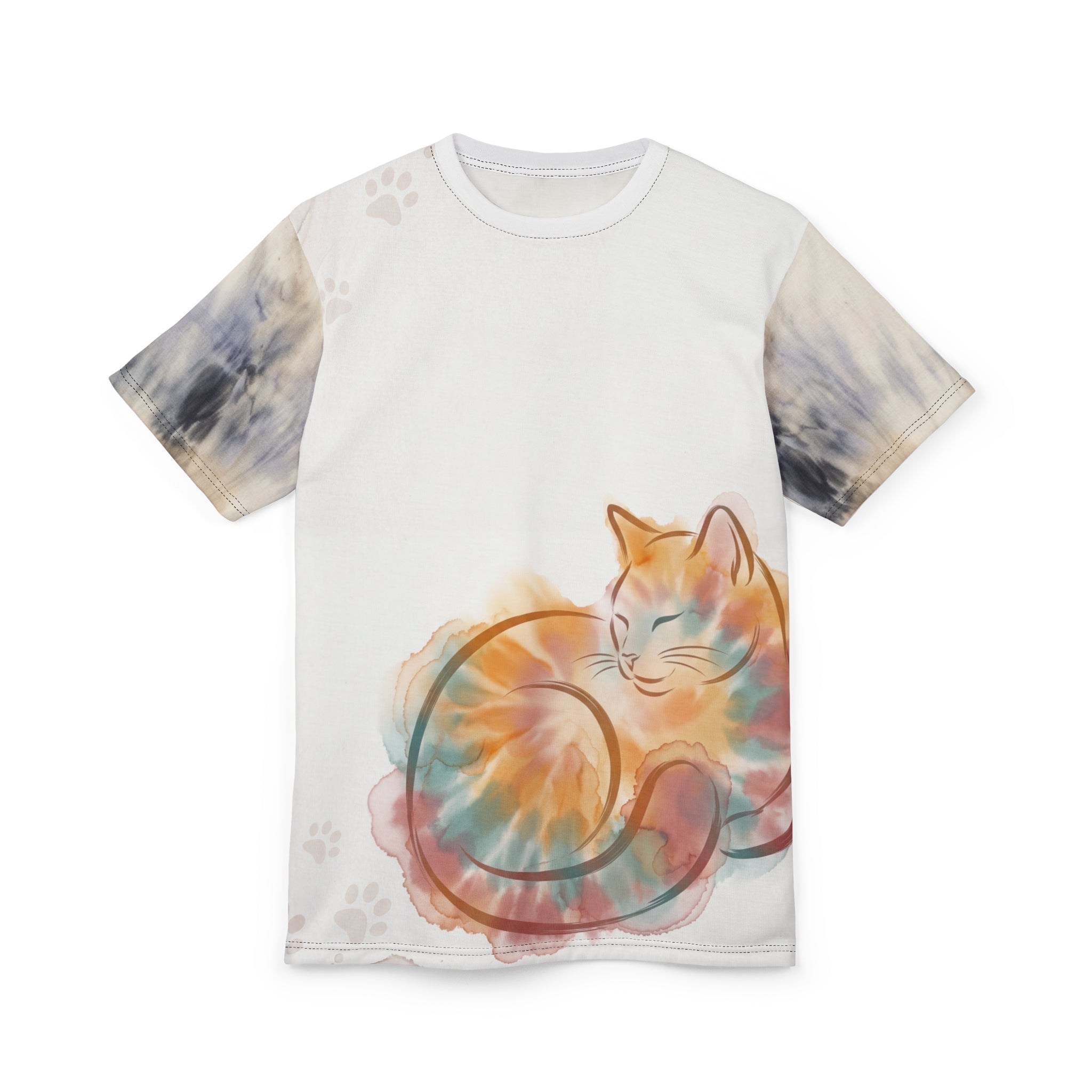 Gatto tie-dye accogliente
