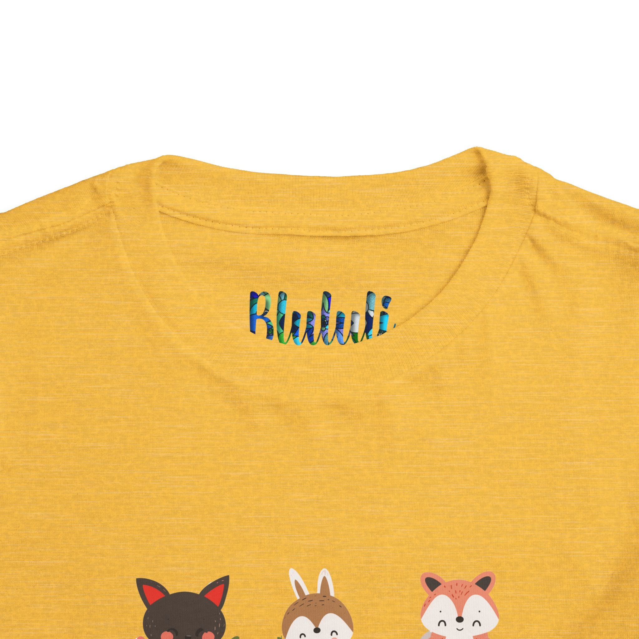 Animal Love Toddler Tee, Cute Cartoon Animals T-Shirt for Kids