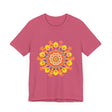 Vibrant Mandala Tee featuring a colorful and intricate design, perfect for adding a pop of color to your wardrobe