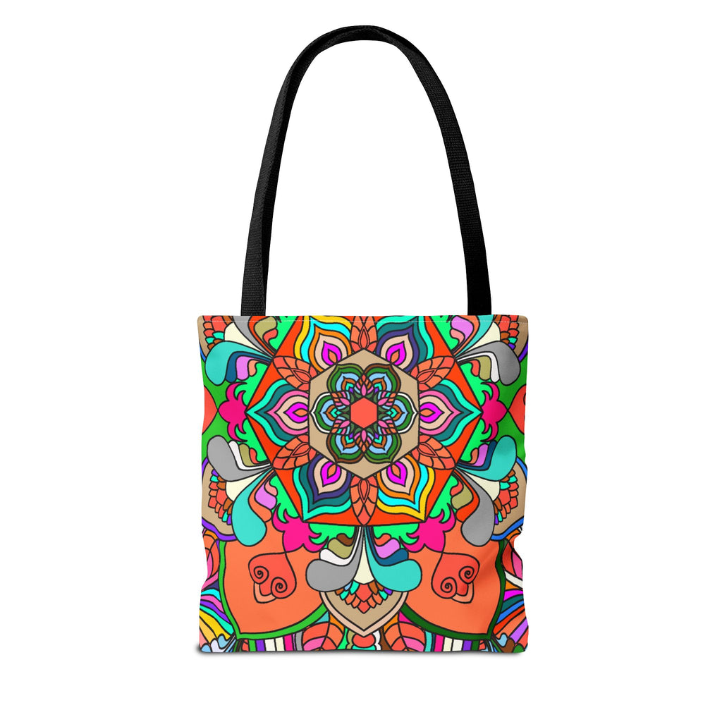 Colorful Mandala Tote Bag — Vibrant Boho All-Over Print Beach & Market Tote