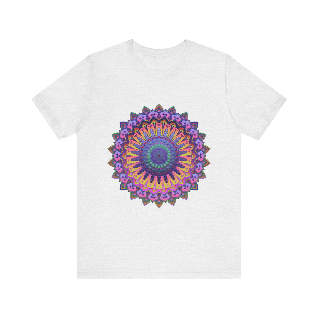 Colorful Mandala Meditation Tee featuring an intricate and detailed design