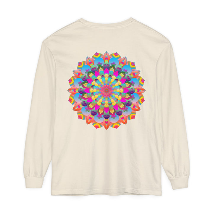 Colorful Mandala Long Sleeve T-Shirt - Psychedelic Art 63