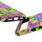 Floral Fantasy iPhone and Google Pixel Case in Bright Green Palette