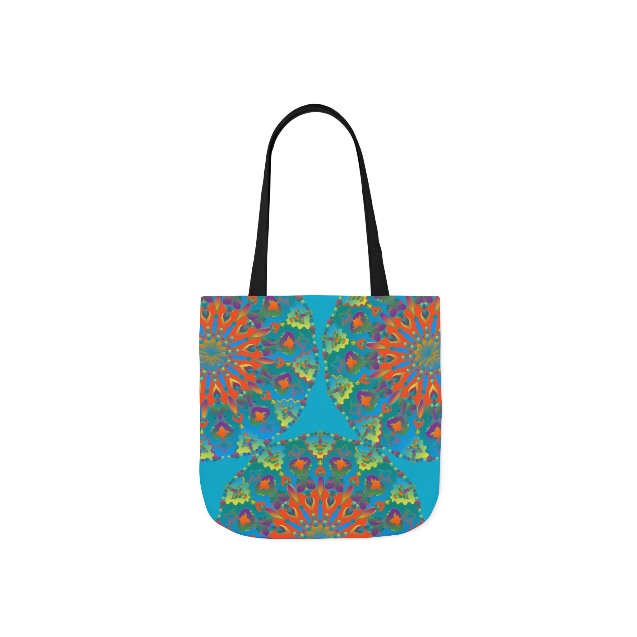 Canvas Tote Bag in Bright Tropical Colors for Summer Fun