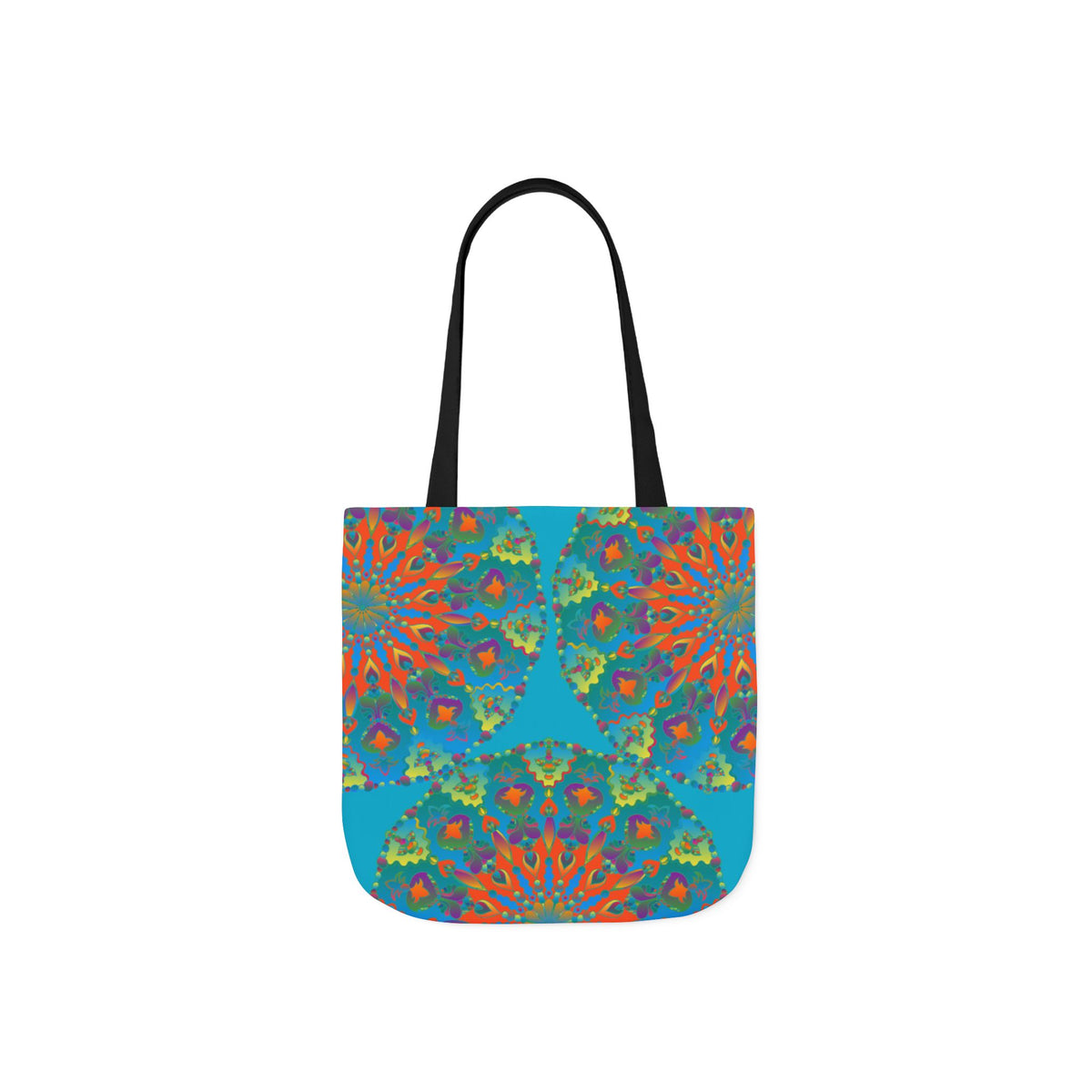Canvas Tote Bag in Bright Tropical Colors for Summer Fun