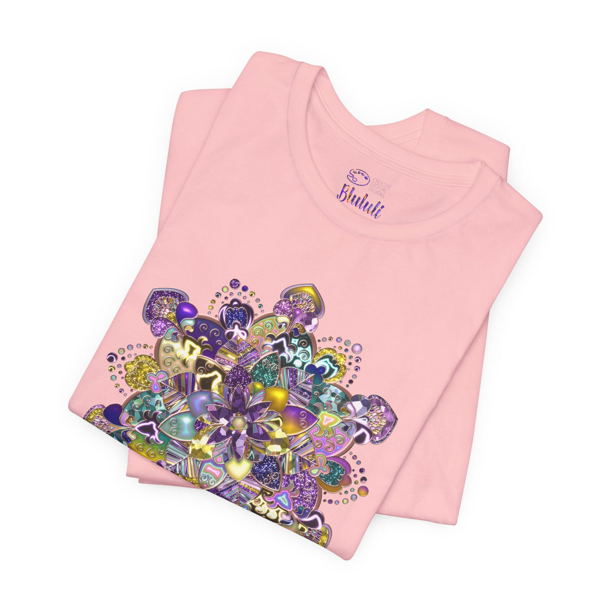 Unisex Floral Jewel Mandala T-Shirt