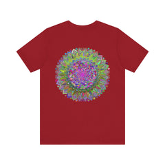 Harmonious mandala tee promoting inner peace and tranquility
