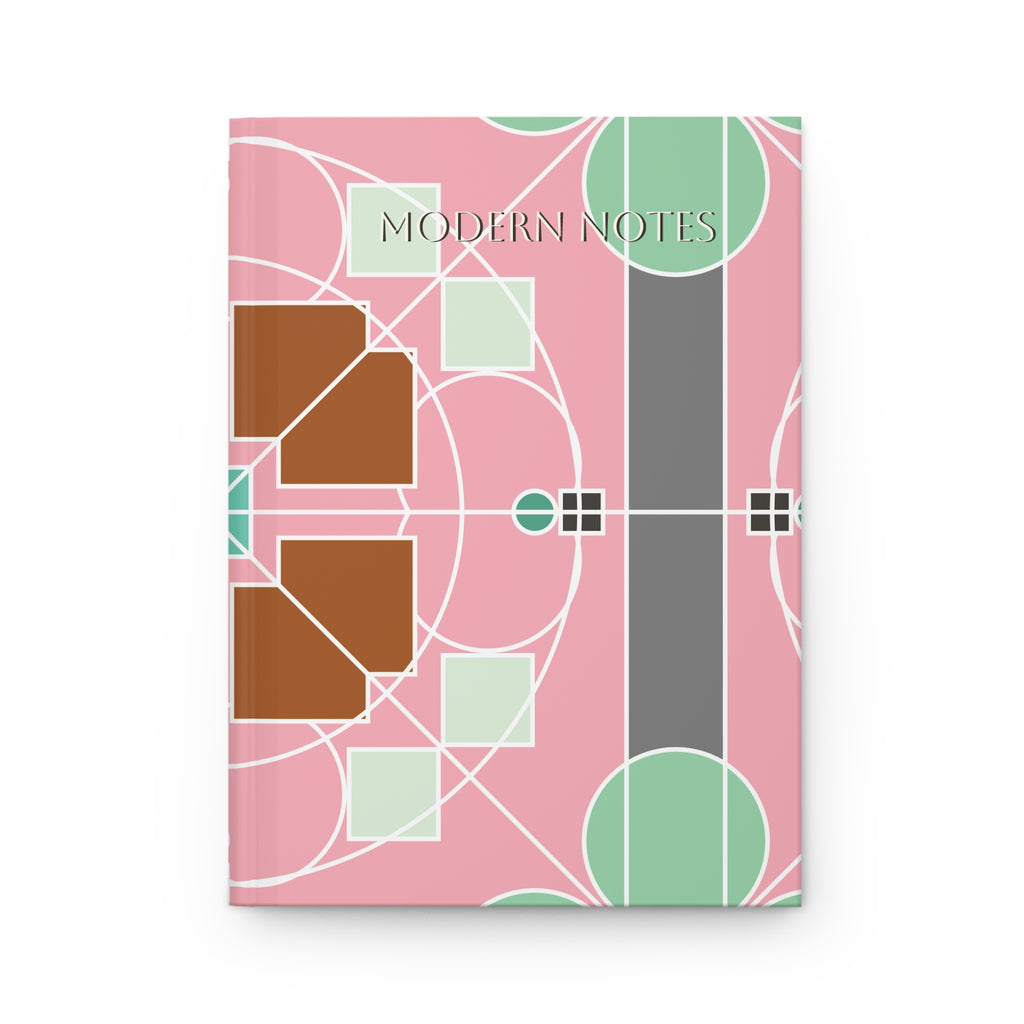 Rivista con copertina rigida Minimal Forms — Design geometrico nordico Bauhaus