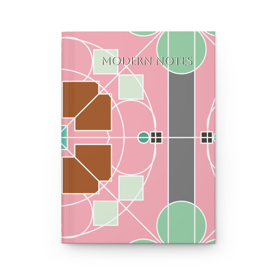 Rivista con copertina rigida Minimal Forms — Design geometrico nordico Bauhaus