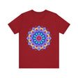 Vibrant Mandala Tee featuring colorful, intricate spiritual art design for a bold and expressive fashion statement