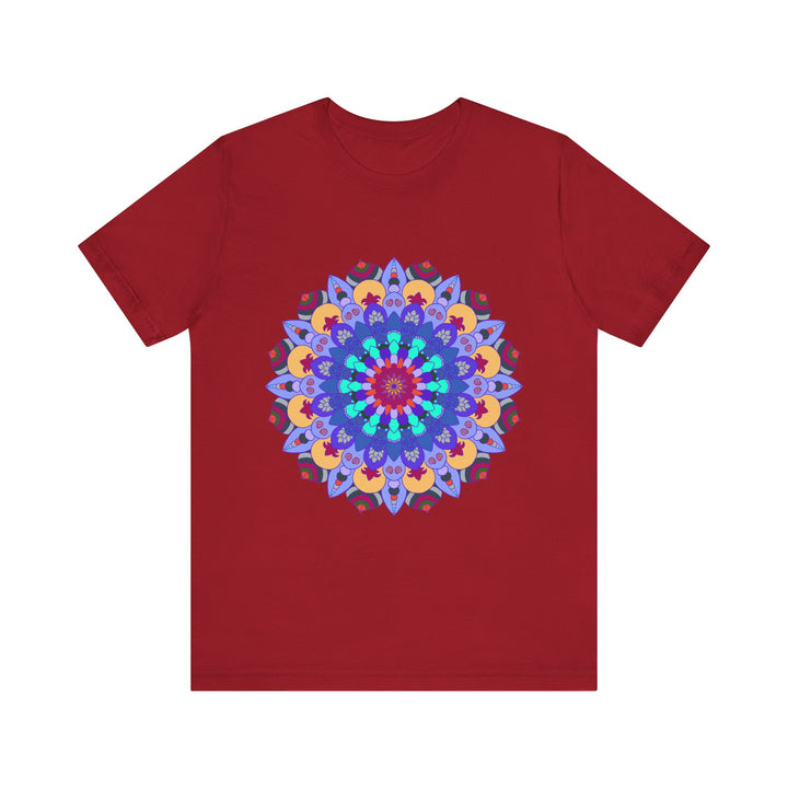 Vibrant Mandala Tee featuring colorful, intricate spiritual art design for a bold and expressive fashion statement