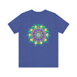 Colorful and intricate mandala design tee representing spiritual peace and harmony