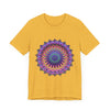 Colorful Mandala Meditation Tee featuring an intricate and vibrant design perfect for mindful relaxation and inner peace