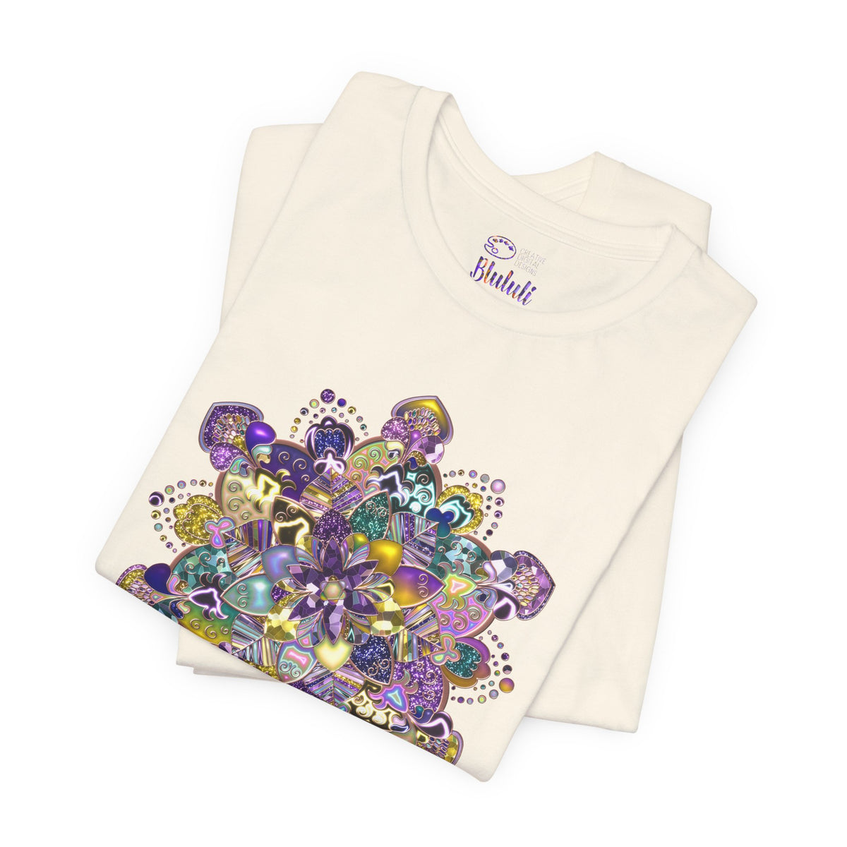 Unisex Floral Jewel Mandala T-Shirt