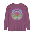 Colorful and intricate mandala design long sleeve t-shirt for all genders