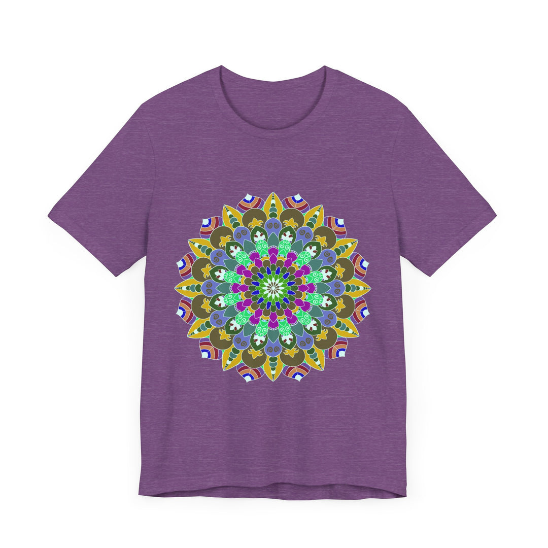 Colorful Mandala Peace T-Shirt with Spiritual Art, Perfect for Mindful Fashion Enthusiasts