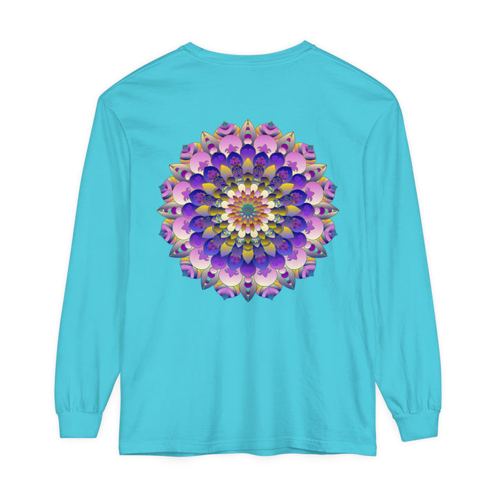 Colorful Mandala Long Sleeve T-Shirt - Psychedelic Art image 39